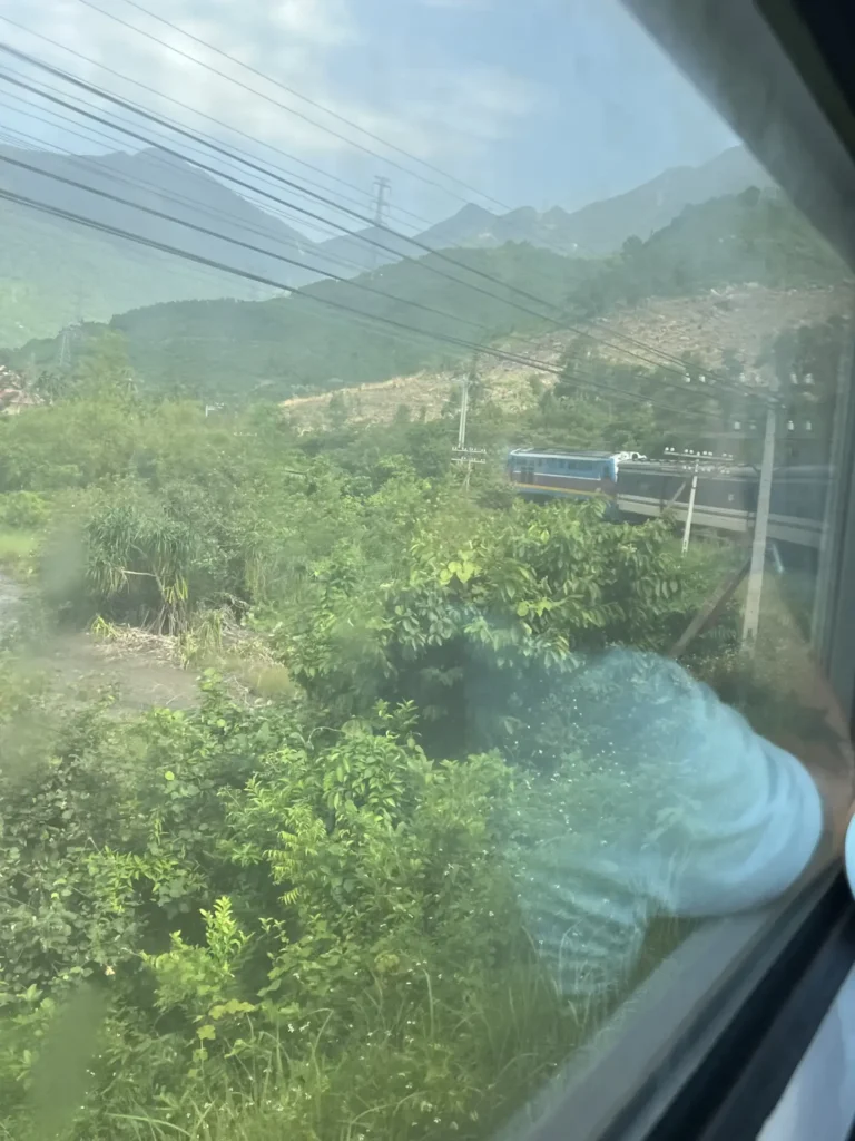 ベトナム統一鉄道　ハイヴァン峠を越える車窓