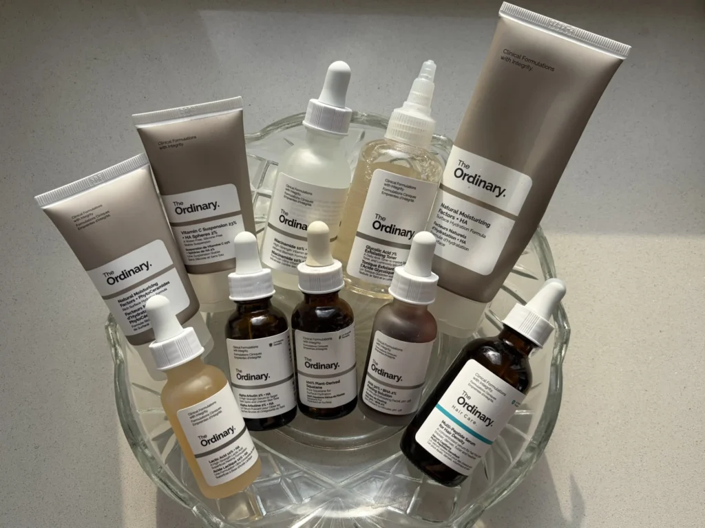 「The Ordinary(オーディナリー)」並べてみた写真